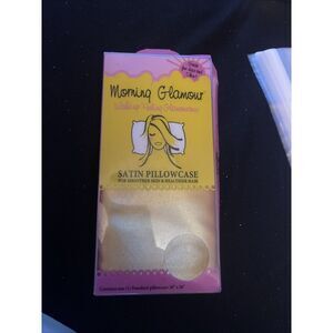 Morning Glamour Standard Size‎ Satin Pillowcase - Gold Q-08